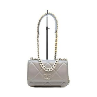 Chanel Pre-owned Vintage Schoudertas - Dames - Pre-owned - Grijs - Maat: ONE Size Leer