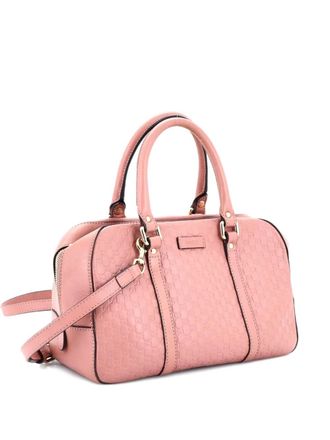 Gucci Convertible Top Handle Crossbody Bag Microguccissima Leather Medium satchel - Rosa