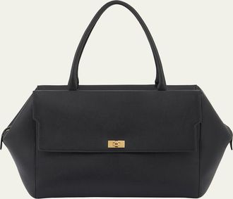 Anya Hindmarch Seaton Large Calfskin Satchel Bag