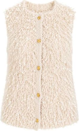 Twinset Jassen, Dames, Beige, XS, Vests
