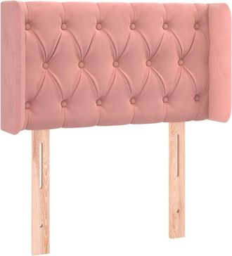 vidaXL Cabecero De Terciopelo Rosa 83x16x78/88 Cm Vidaxl