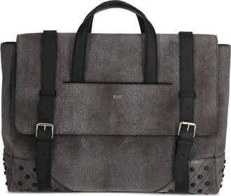 Tod's Aktetas met handgreep en studs - Grijs
