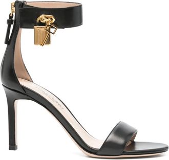 Tom Ford Sandali con lucchetto 85mm - Nero