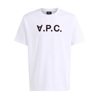 A.P.C. T-Shirts, male, White, Size: XL T-Shirt Standard Grans VPC