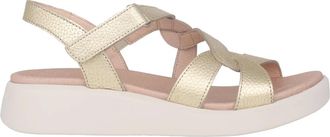 Wonders Schoenen, Dames, Geel, 40 EU, Leer, Gouden Cordelia Damessandaal