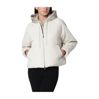Moose Knuckles Tegan Bomberjack met donsvulling - Dames - Jassen - Wit - Maat: S Nylon