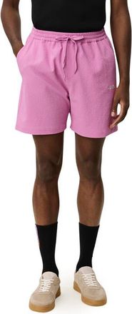 Les Deux Stan Seersucker Swim Shorts in Crocus Pink at Nordstrom, Size Xx-Large