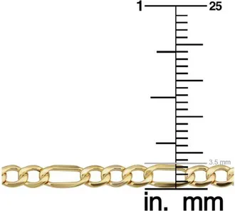 Pompeii3 10k Yellow Gold 3.6-mm Figaro Link Chain