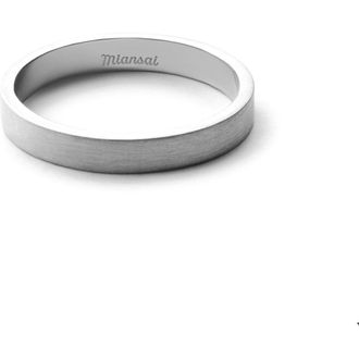 Miansai Band Ring in Sterling Silver/Brushed at Nordstrom, Size 10