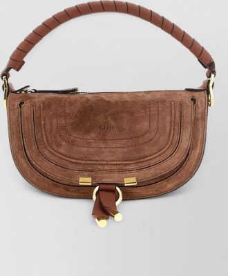 Chlo&eacute; marcie mini leather clutch bag