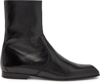 Khaite Colt Leather Ankle Boots - Black - 36 (IT36/ UK3)