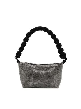 Kara Crystal Mesh Cobra Pouch Bags