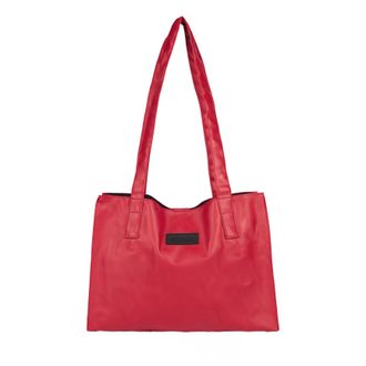 Freddy Shopping bag in similpelle con logo applicato