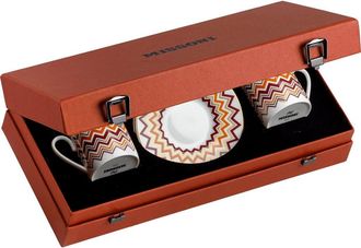 Missoni Coffee Cup & Saucer Set Of 2 In Luxury Box in Brown at Nordstrom