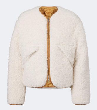 Moncler Mallero reversible teddy down jacket