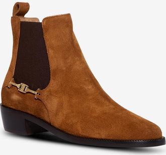 Ferragamo Wildleder Chelsea Stiefeletten