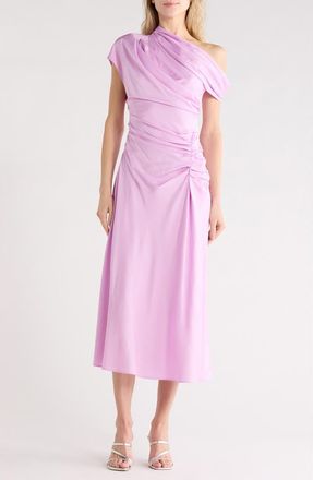 SIMKHAI Joanna Asymmetric Sleeve Maxi Dress in Orchid at Nordstrom Rack, Size 00