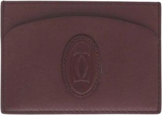Cartier Pre-owned Wallets, female, Red, Size: ONE SIZE Pre-owned Leather Wallet