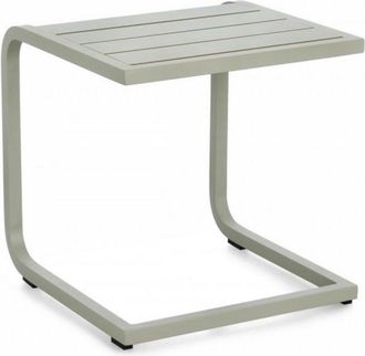 Konte Design Mesa de centro de aluminio verde claro