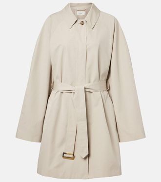 The Row Amaya belted cotton car coat