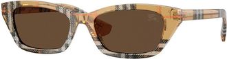 Burberry BE4488 416373 Womens Sunglasses Brown Size 52