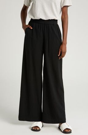Marine Layer The Allison Wide Leg Pants in Black at Nordstrom, Size X-Large