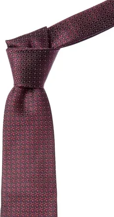 Canali Wine Silk Tie