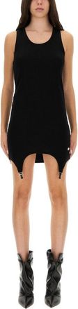 Jean Paul Gaultier Sleeveless Mini Dress With Garter Detail