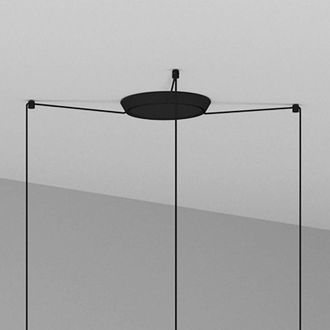 Faro Barcelona Faro Samba - Luz Colgante De Racimo Cil&iacute;ndrico Triple Negro, E27