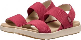 Keen Womens Elle Backstrap Casual Platform Sandals In Garnet/birch