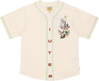 Iuter Iuter, Overhemden, Heren, Beige, M, Katoen, Looney Tunes Baseball Shirt Room