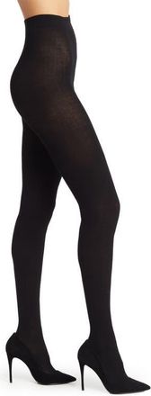 Swedish Stockings Ylva Organic Wool Blend Tights in Black at Nordstrom, Size X-Large