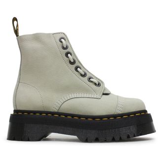 Dr. Martens Sinclair Tumbled Nubuck Womens Ankle Boots - Smoked Mint - Size:UK 6.5