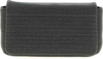 Brunello Cucinelli Black Leather Clutch Womens Bag
