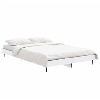 vidaXL Estructura De Cama Madera De Ingenier&iacute;a Blanca 120x190 Cm Vidaxl