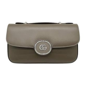 Gucci Pre-owned Handbags, female, Brown, Size: ONE SIZE Pre-owned Vintage Shoulder Bag