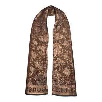 Guess Foulard in Seta - - Accessories - Donna - Marrone - ONE SIZE