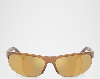 Miu Miu A02S Semi-Rimless Oval Plastic Sunglasses