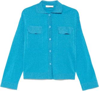 Akep Camicia con dettaglio lam&eacute; - Blu