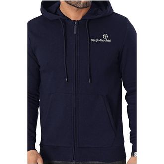 Sergio Tacchini Bold Zip Hoodie - Heren - Vesten met rits - Blauw - M - Katoen - Hoodies & sweatvesten