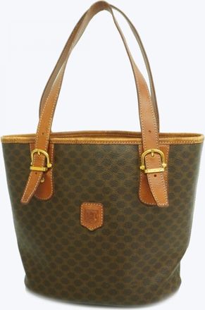 Celine Brown Pvc Tote Bag (Pre-Owned)