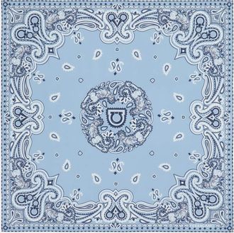 Ferragamo Women Arabesque print bandana Blue