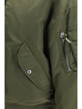 Dsquared2 Nylon Satin Padded Bomber Jacket - Green