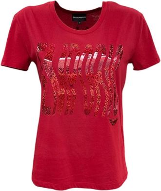 Emporio Armani Dames, Tops, Rood, Maat: XS