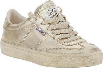 Golden Goose Womens Sneakers Soul-Star Metallic Goat Leather Trainers