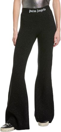 Palm Angels Wide Leg Knit Wool-Blend Pant