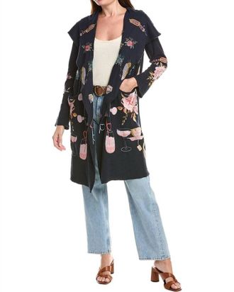 Johnny Was Bryn Lee Biya Duster In Navy