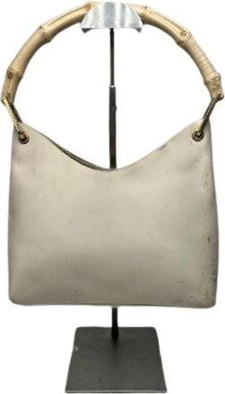 Gucci Pre-owned Vintage Handtas - Dames - Vintage Handtas - Wit - ONE Size - Leer - Vintage