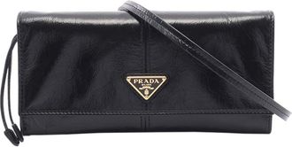Prada Pre-owned Prada Leather Logo Wallet on Strap Ladies GUY9QJJDD1GJC02B
