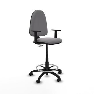 Piqueras y Crespo Piqueras Y Crespo Silla De Oficina Gris Con Ruedas